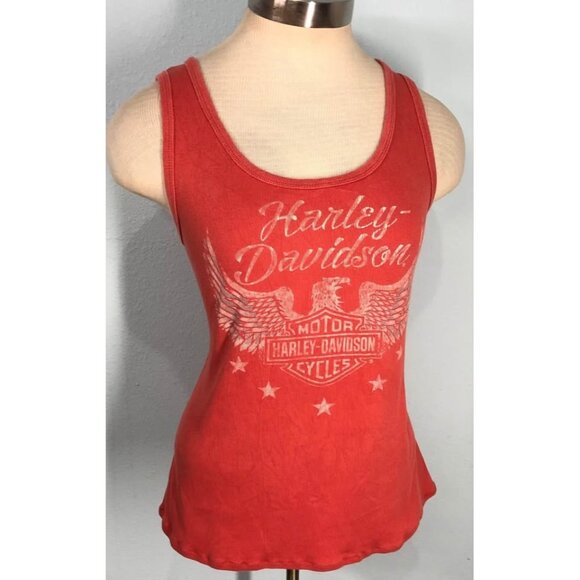 Harley-Davidson Tops - Harley Davidson Tank Top Large Women Elastic Fabric , Coral Color